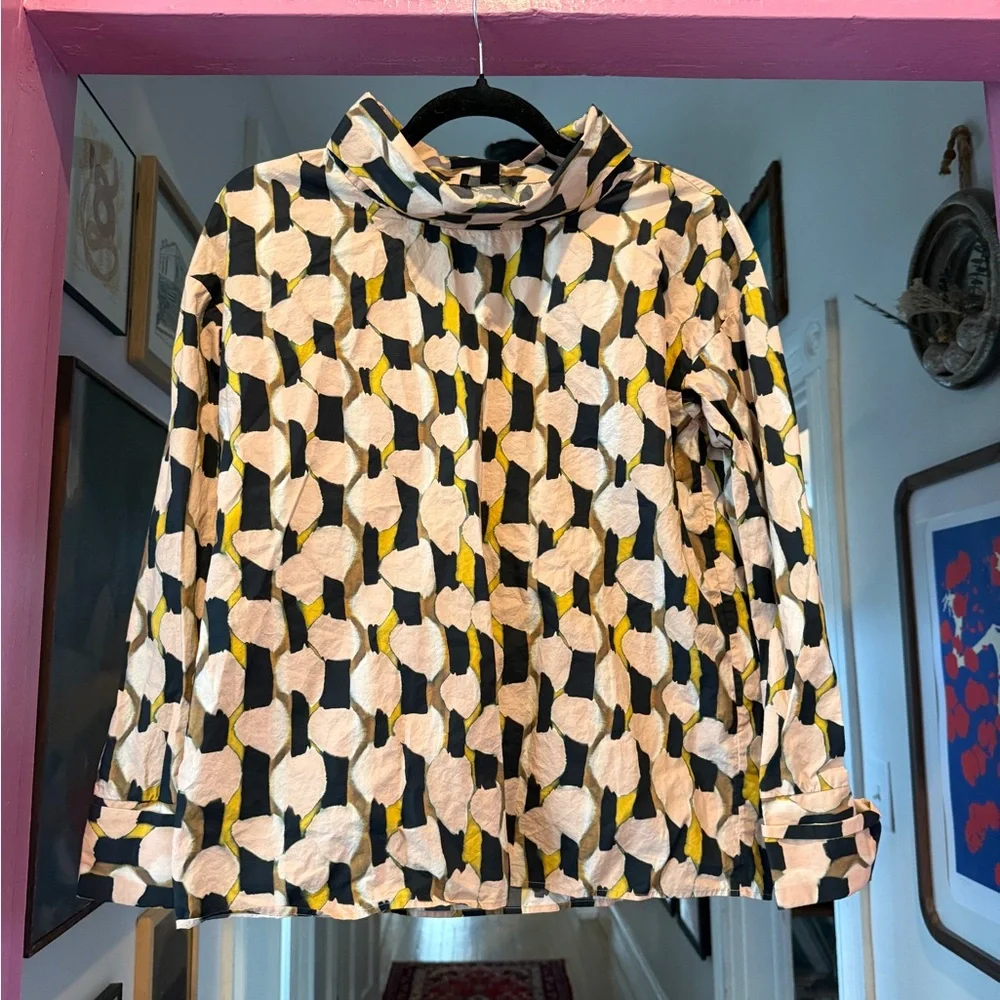 COS Geometric Patterned Blouse - Picture 2 of 6